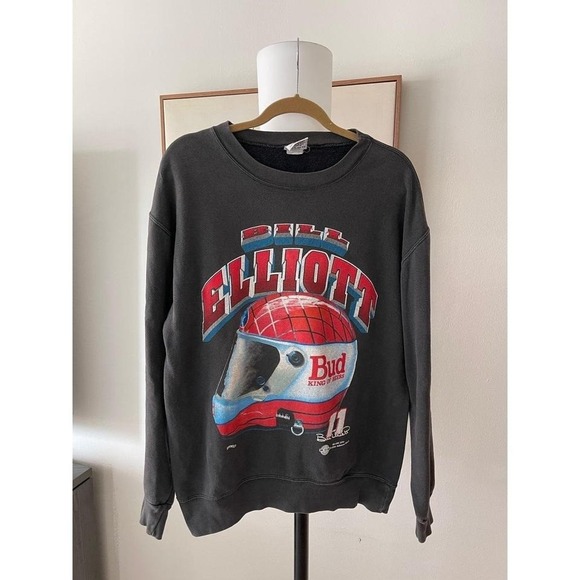 Nascar Other - Nascar Nutmeg Vintage 90's Budweiser Bill Elliot Beer Promo Sweatshirt size M